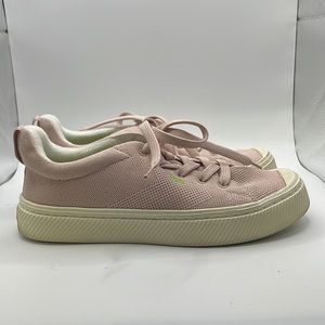 Cariuma IBI Low Rose Knit Shoes Sneakers Pink Cream Womens Size 7.5